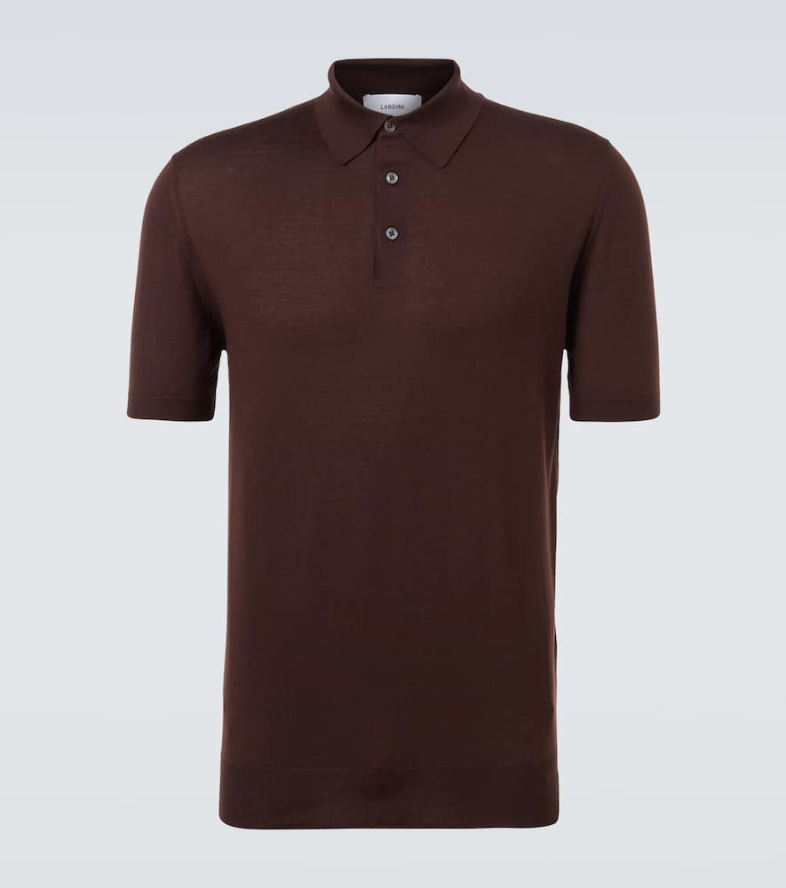 Virgin wool polo shirt