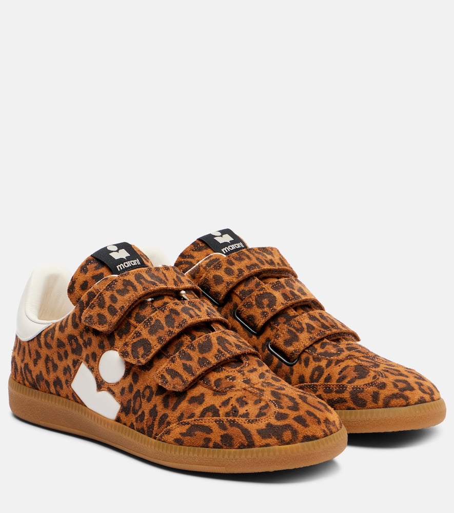 Beth leopard-print suede sneakers