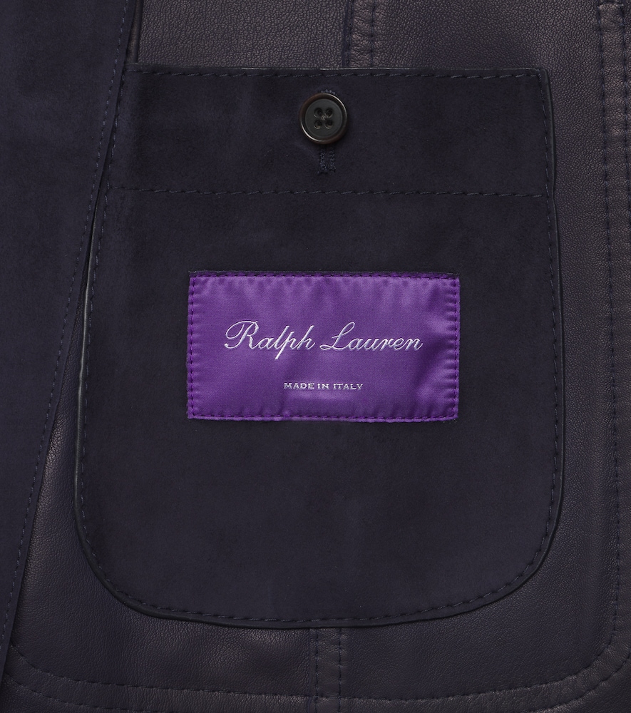  Ralph Lauren Purple Label Ralph Lauren Purple Label Blazer Aus Veloursleder 
