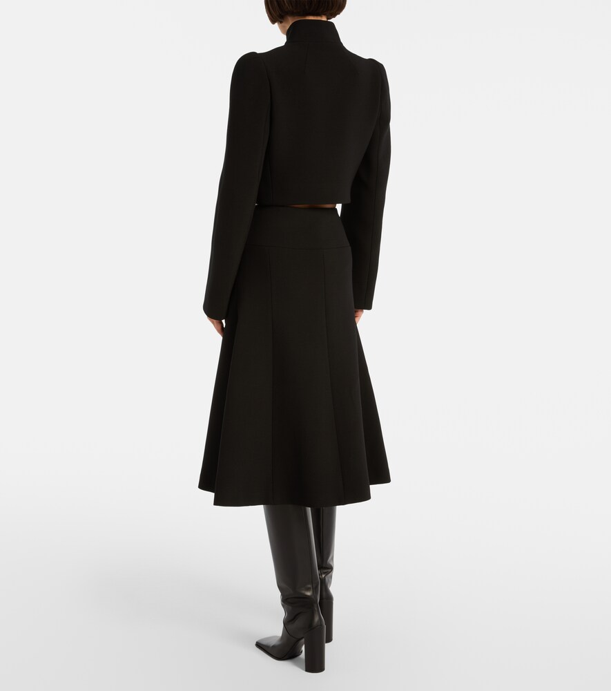  Alaia Alaia Pleated Midi Skirt 