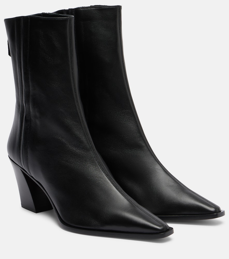 Aquazzura Ankle Boots Francoise 70 Aus Leder In Blue