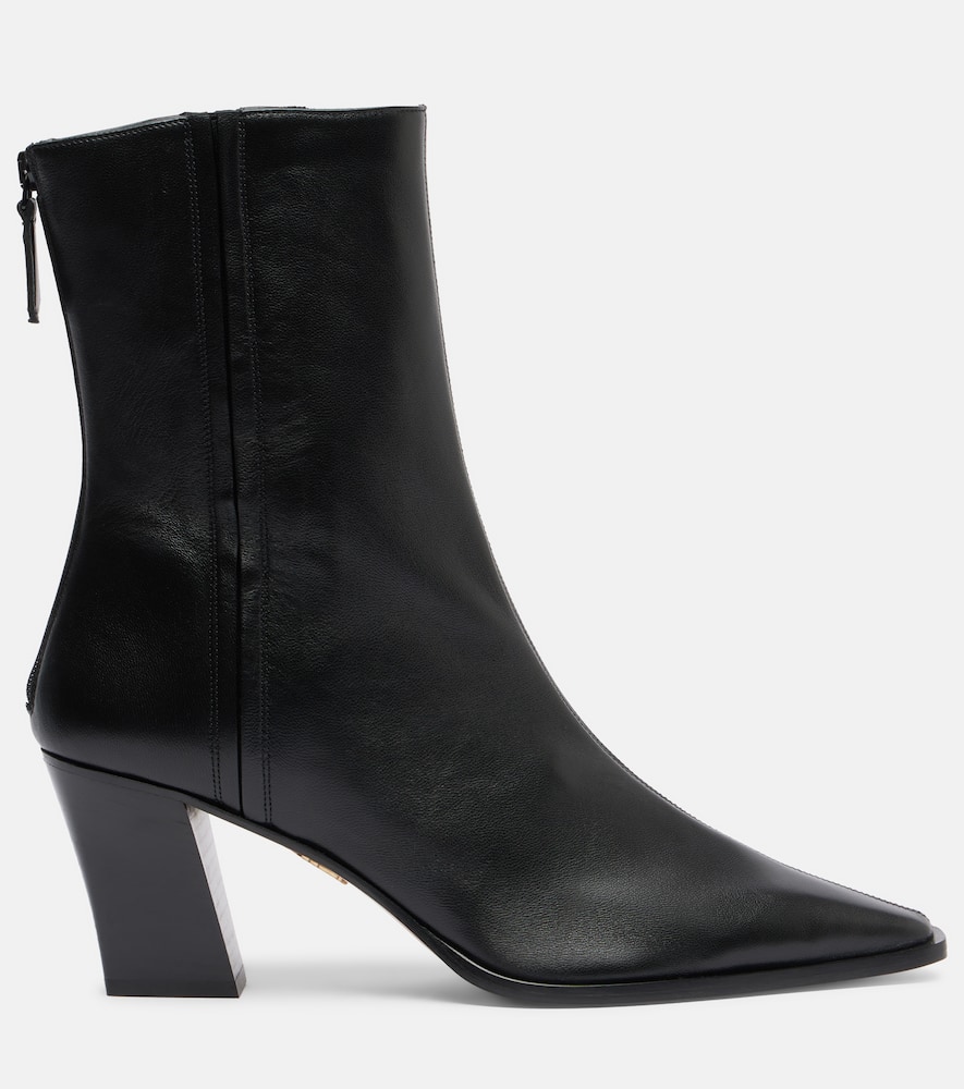 Aquazzura Ankle Boots Francoise 70 Aus Leder In Blue