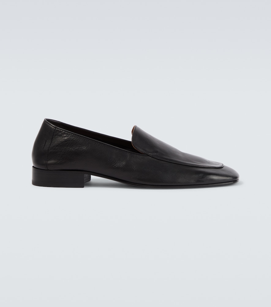 Dries Van Noten Men's Black Leather Loafers UK Size 9 - Mytheresa