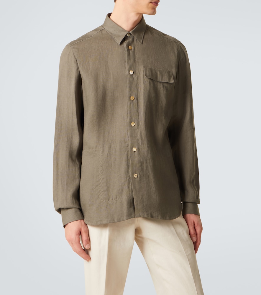  Kiton Kiton Hemd Aus Leinen 
