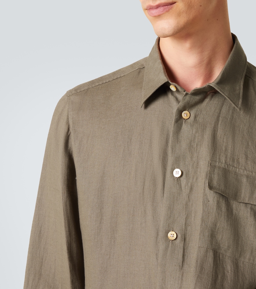  Kiton Kiton Hemd Aus Leinen 