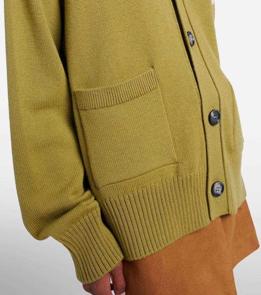  Ami Paris Ami Paris Cardigan Ami de cœur Aus Wolle Und Baumwolle 