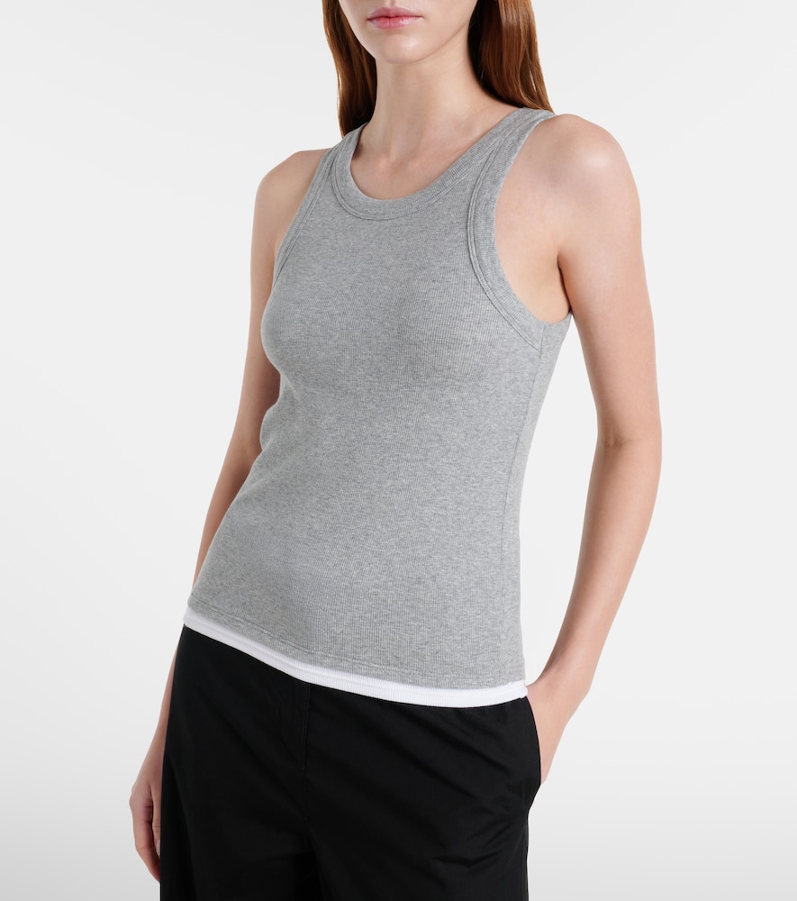 Orion Ribbed-Knit Tank Top