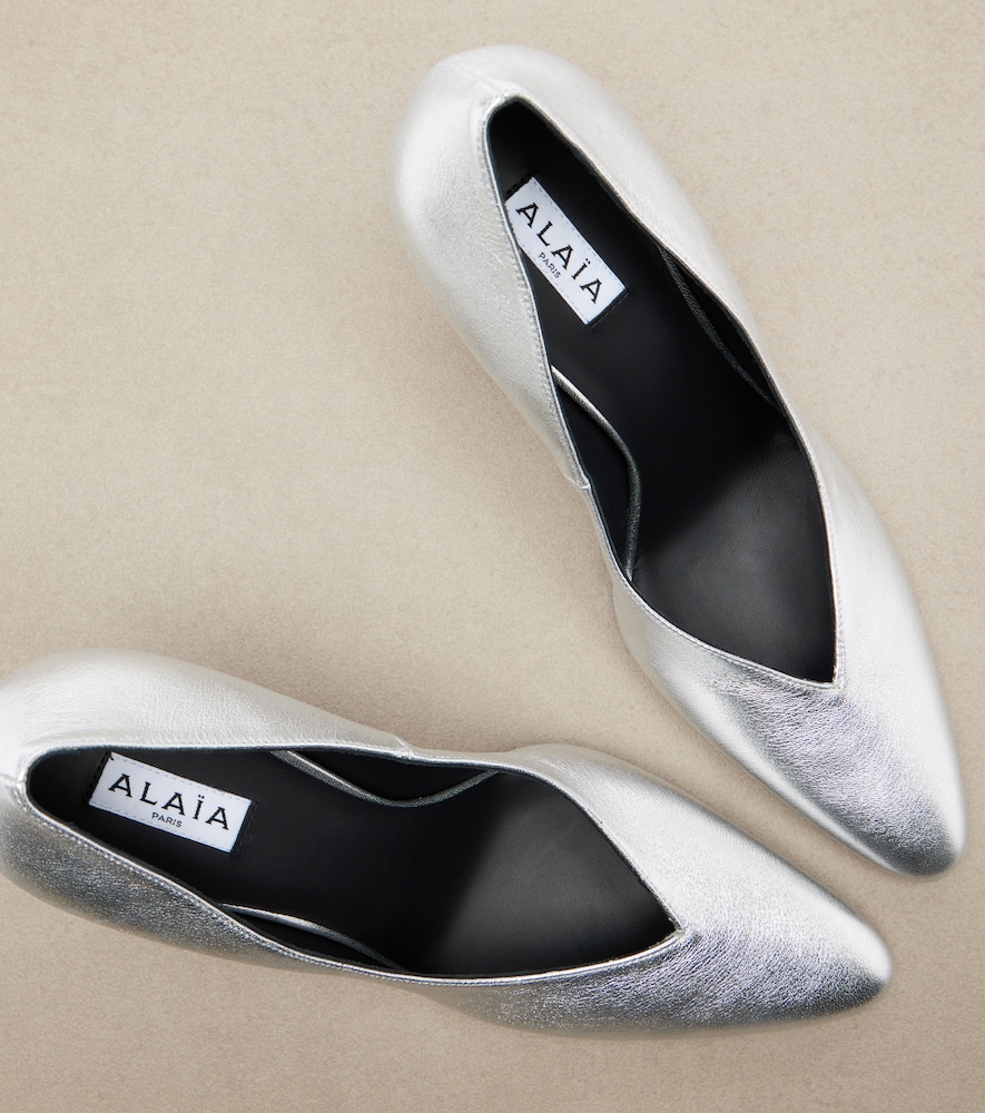  Alaia Alaïa Pumps Aus Metallic-leder 