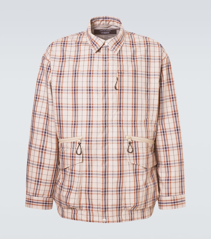 Comme des Garcons Homme Comme des Garçons Homme Checked cotton-blend jacket