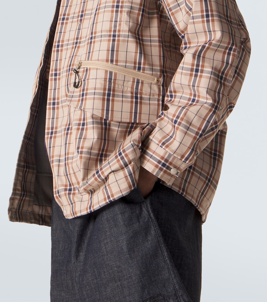  Comme Des Garcons Homme Comme Des Garcons Homme Checked Cotton-blend Jacket 