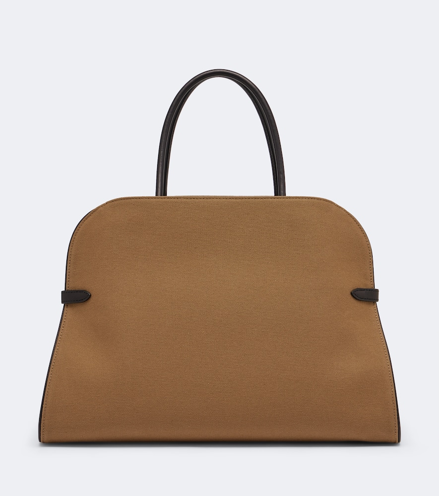 The Row Margaux 15 Leather Tote Bag In Sand