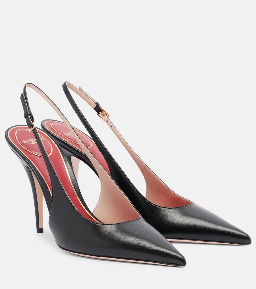 Valentino Garavani Cuttie leather slingback pumps