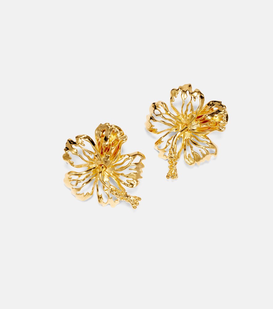  Oscar De La Renta Oscar De La Renta Clip-ohrringe Hibiscus 
