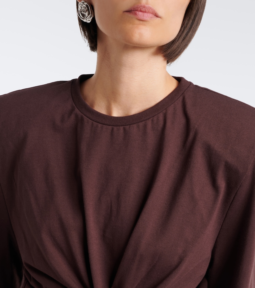 Cotton-Blend Jersey Crop Top