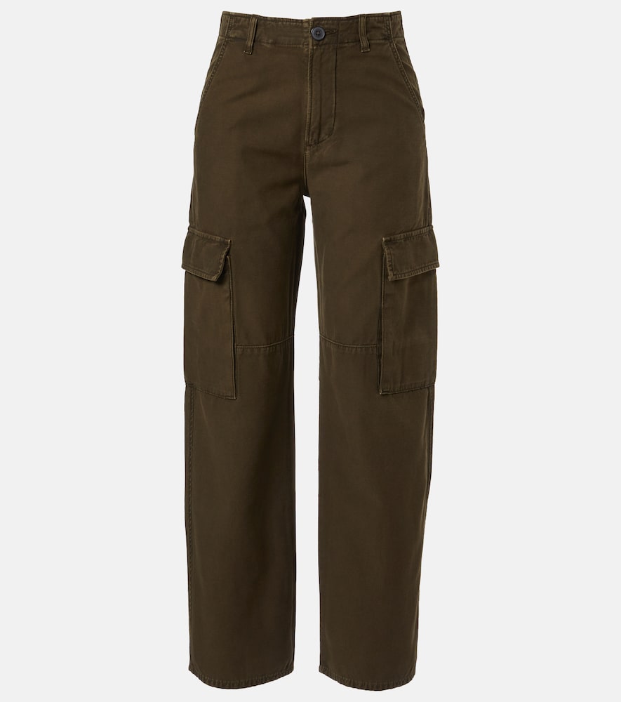 Citizen Of Humanity Esme Cotton Twill Cargo Pants In Green