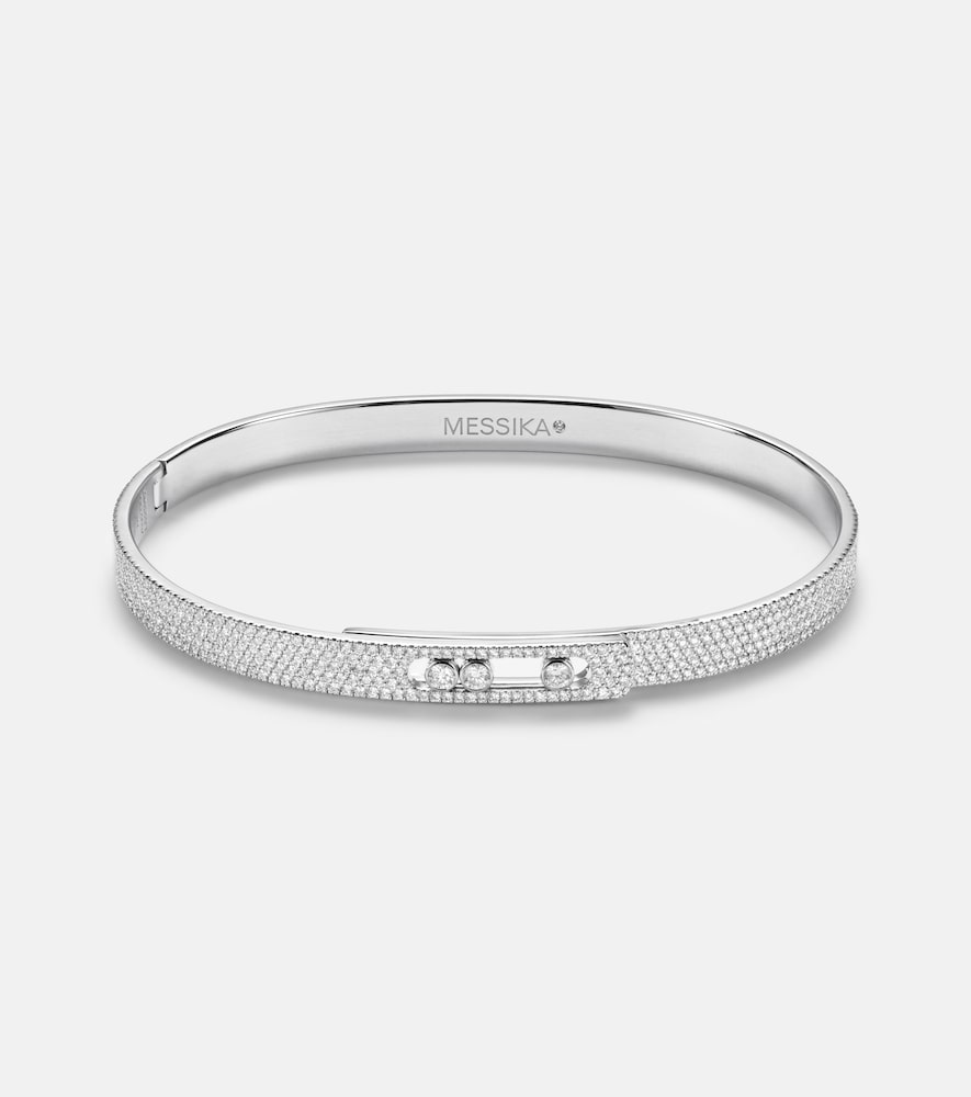 Messika ove Noa 18kt white gold bangle with diamonds - Women's Jewelry And Watches