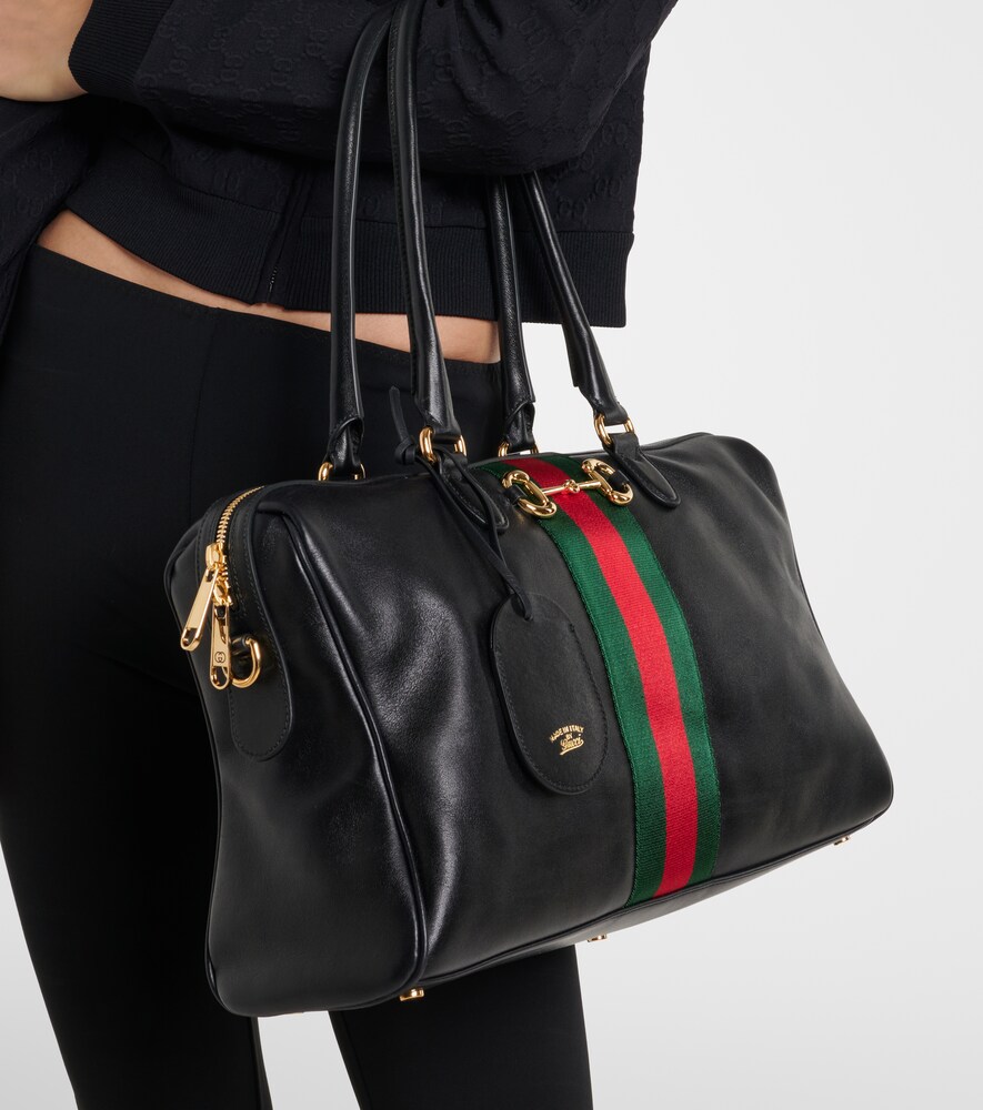 Gucci Borsetto Large leather bowling bag