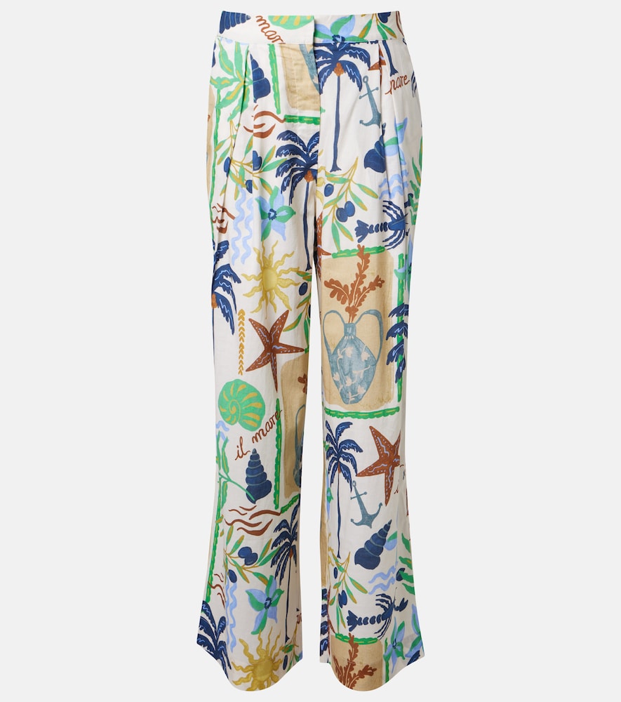 Pantaloni Trixie a gamba larga in cotone