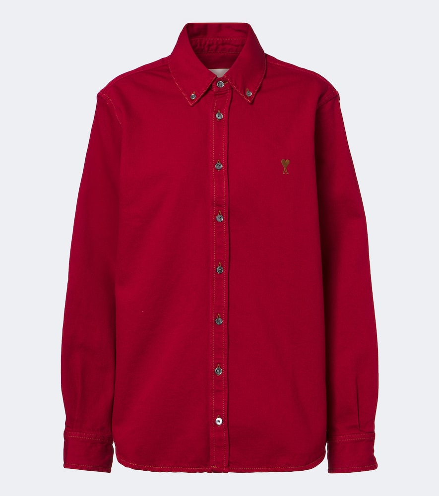 Ami Paris Chemise Ami de Coeur en serg de coton 320 €