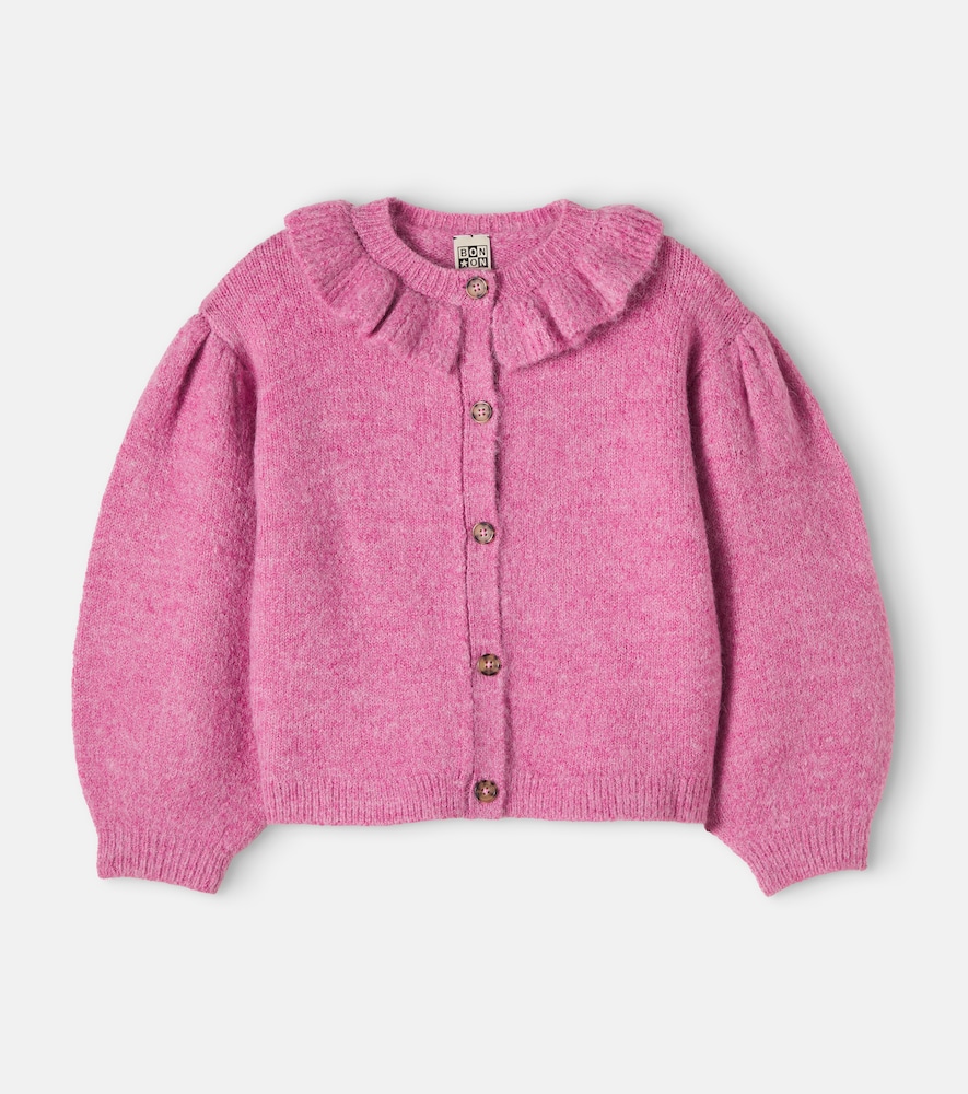 Bonton Paloma Knitted Cardigan In Pink