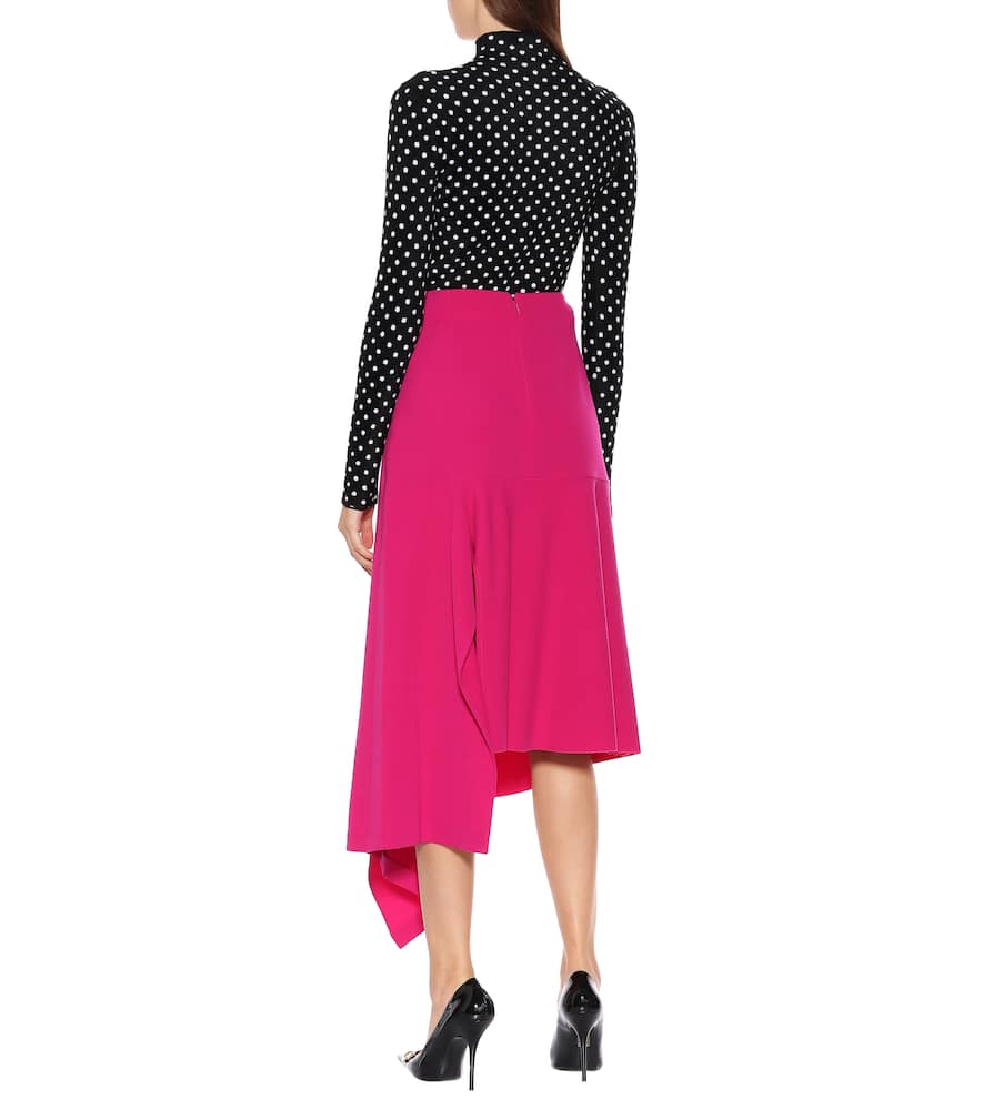 BALENCIAGA Godet stretch-wool midi skirt,P00402823
