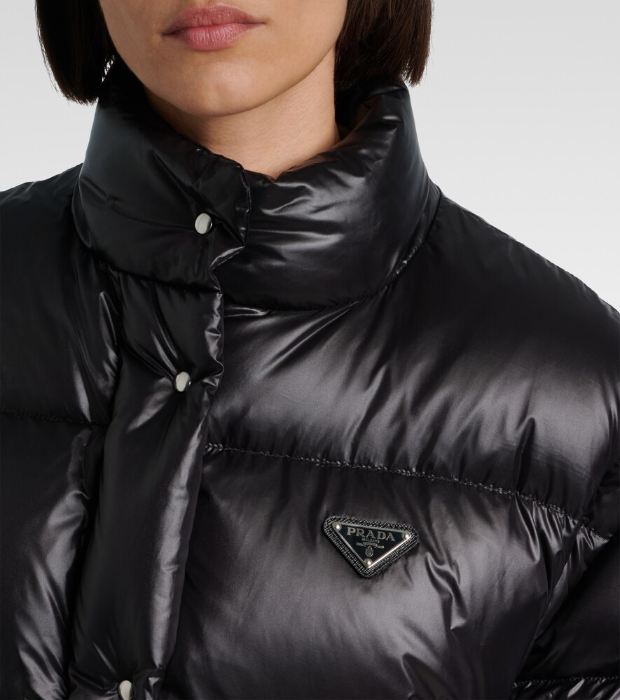  Prada Prada Re-nylon Crop Down Jacket 