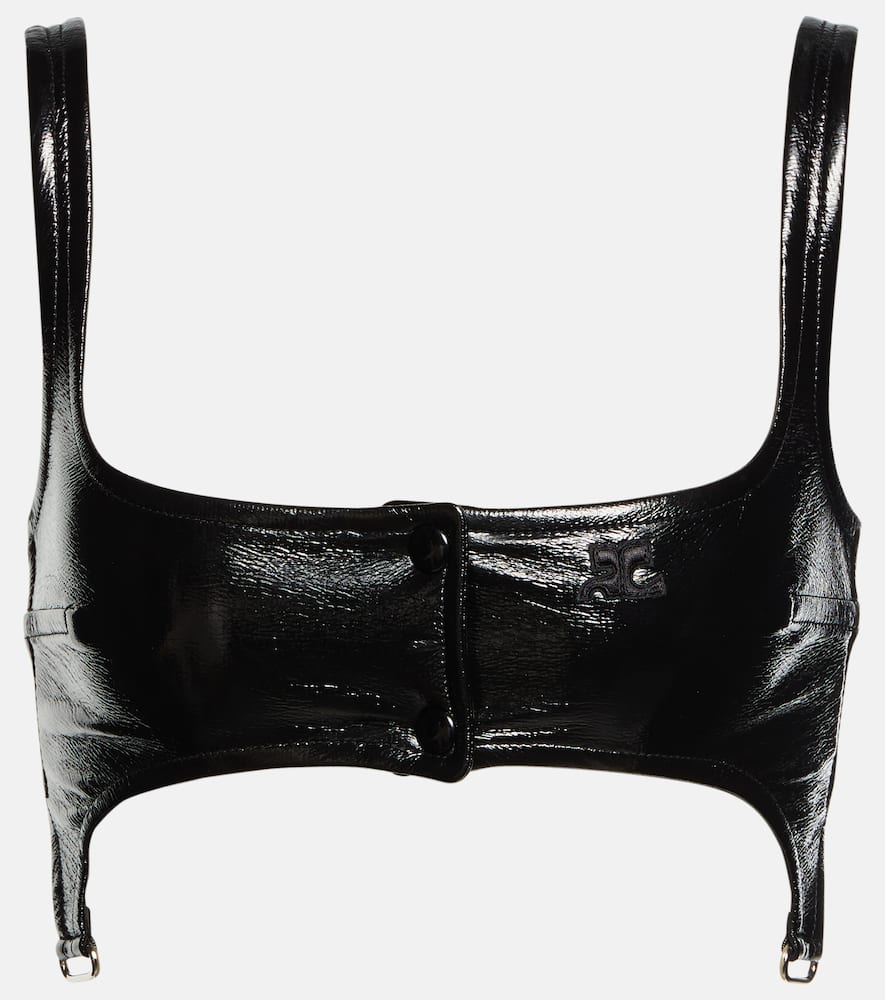 Courrèges Vinyl bra top