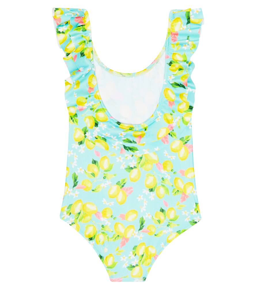 Shop Melissa Odabash Baby Keira Printed Swimsuit In Sky Lemons