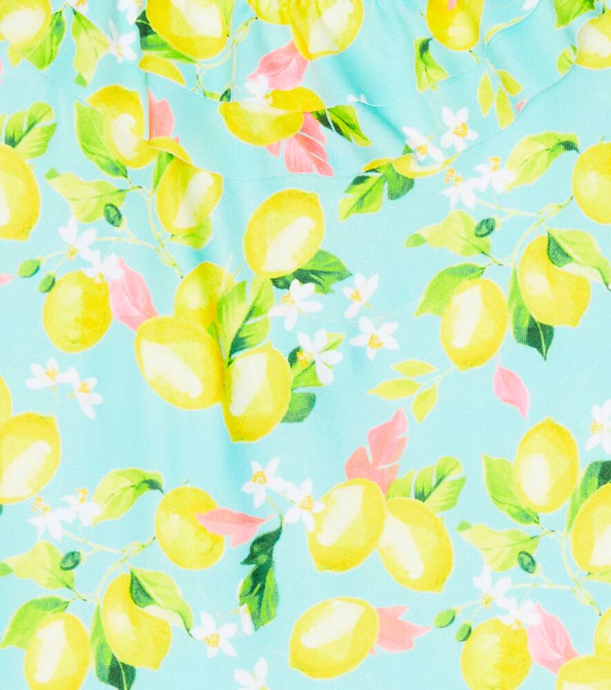 Shop Melissa Odabash Baby Keira Printed Swimsuit In Sky Lemons