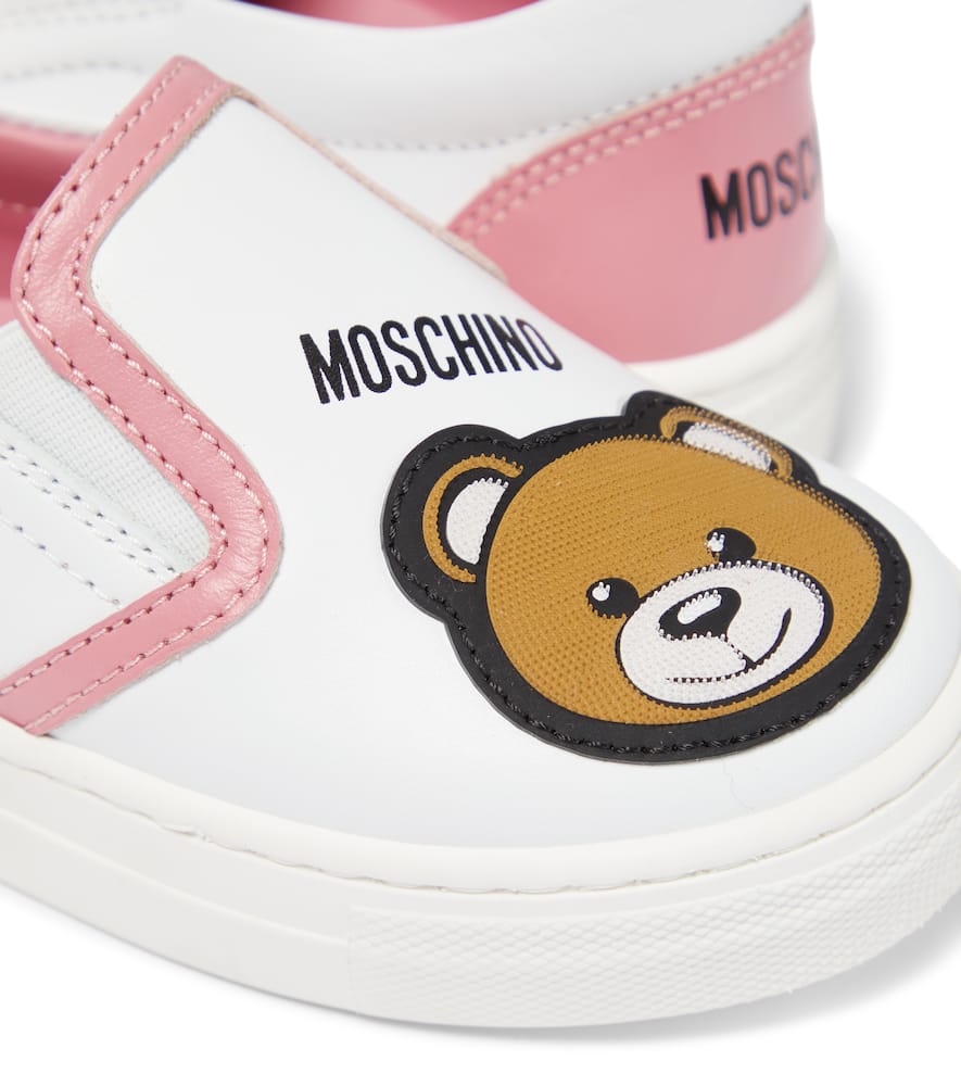 Moschino Sneakers Aus Leder In Pink