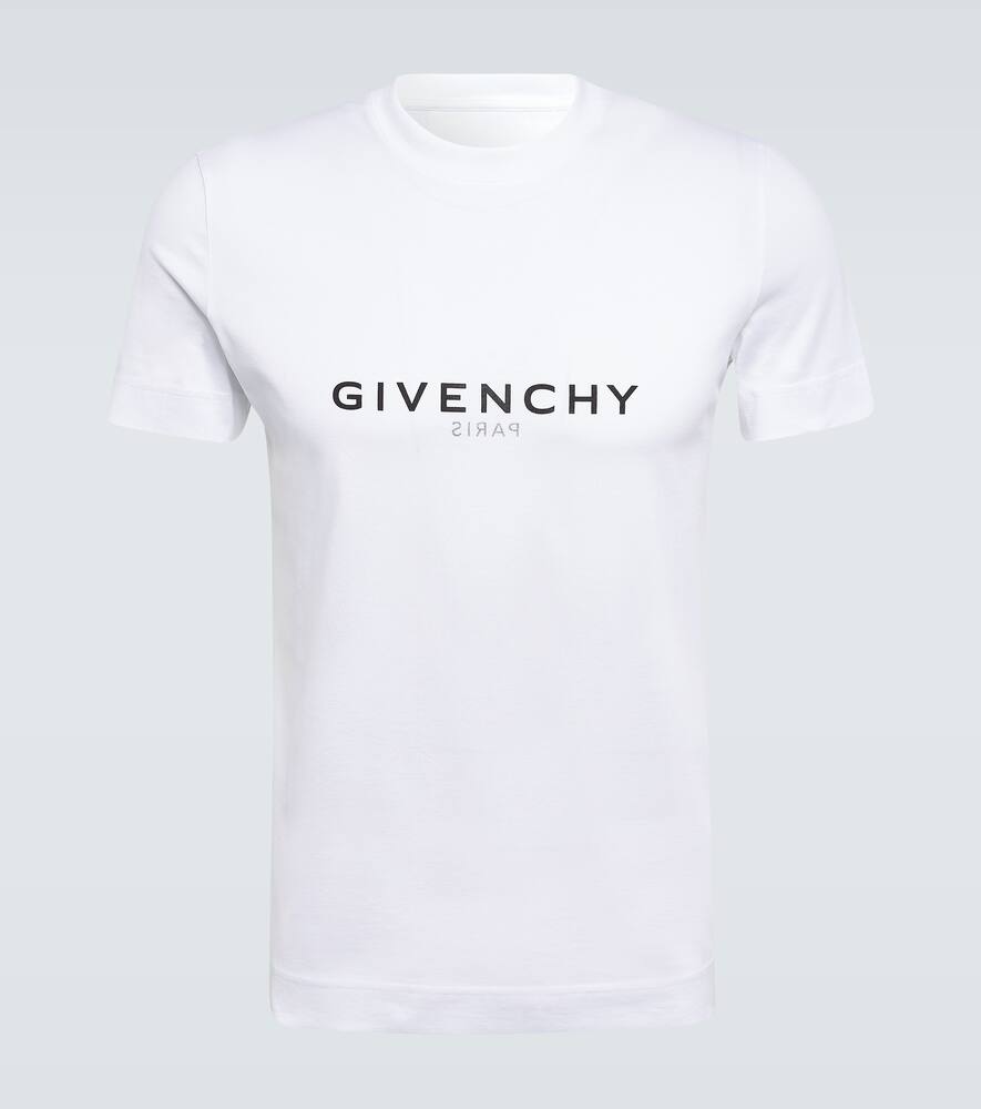 Givenchy Men White Cotton T-shirt