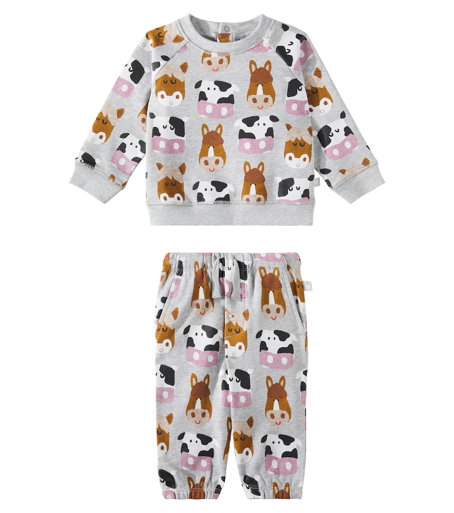 Stella McCartney Kids Baby cotton jersey sweatshirt and sweatpants set