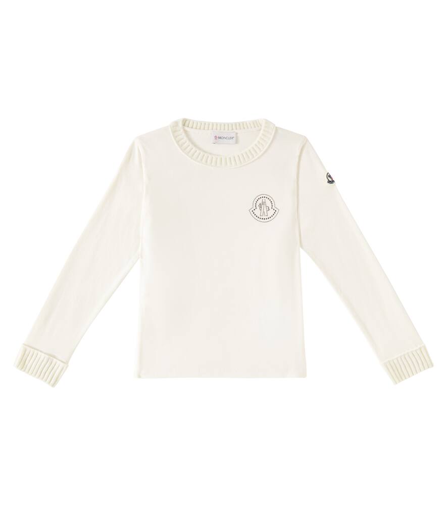 Moncler Enfant Logo cotton sweatshirt