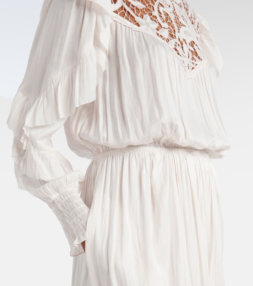  Isabel Marant Isabel Marant Maxikleid Sharlene Mit Spitze 
