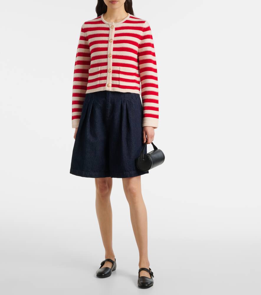 Jardin Des Orangers Wool And Cashmere Cardigan In White