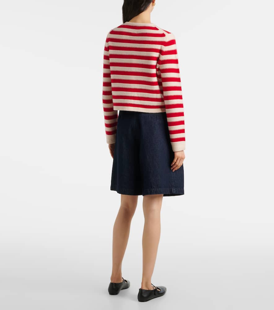 Jardin Des Orangers Wool And Cashmere Cardigan In White