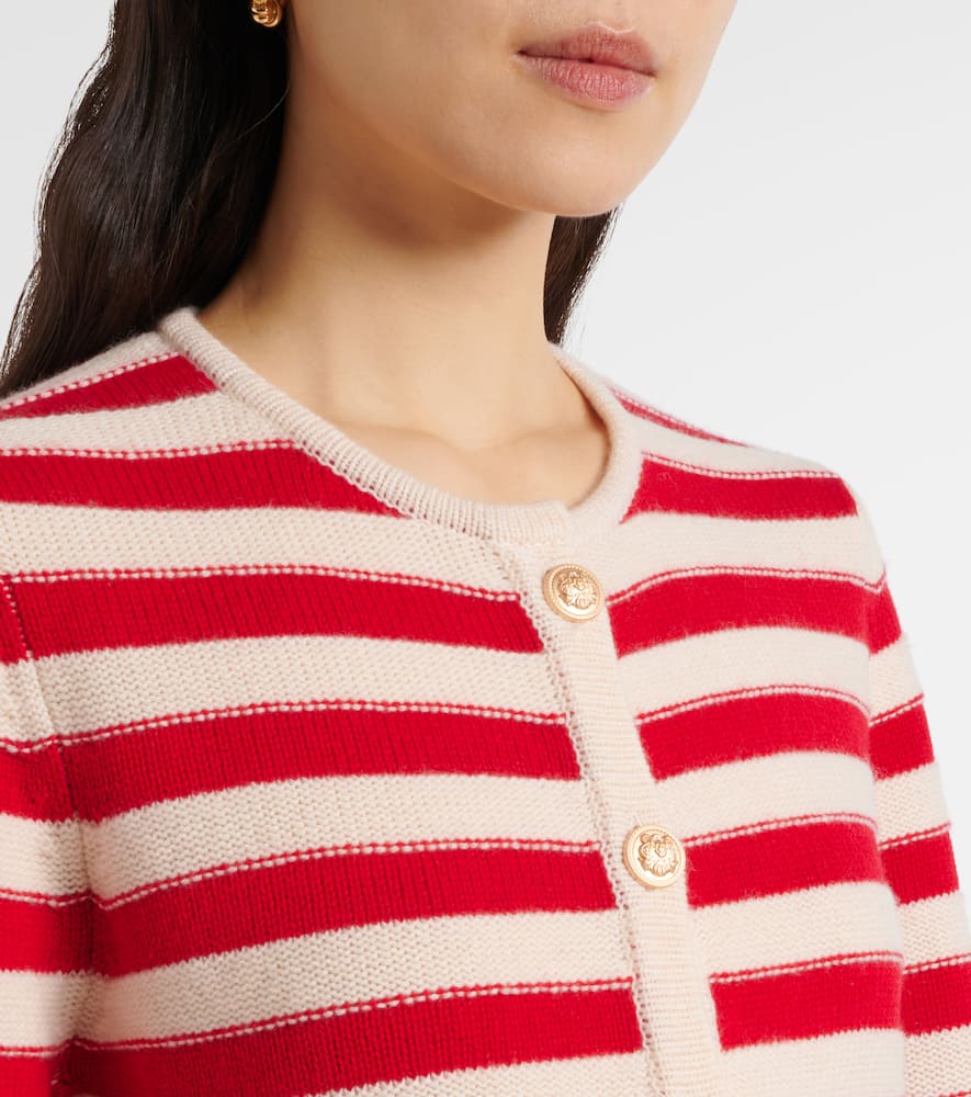 Jardin Des Orangers Wool And Cashmere Cardigan In White