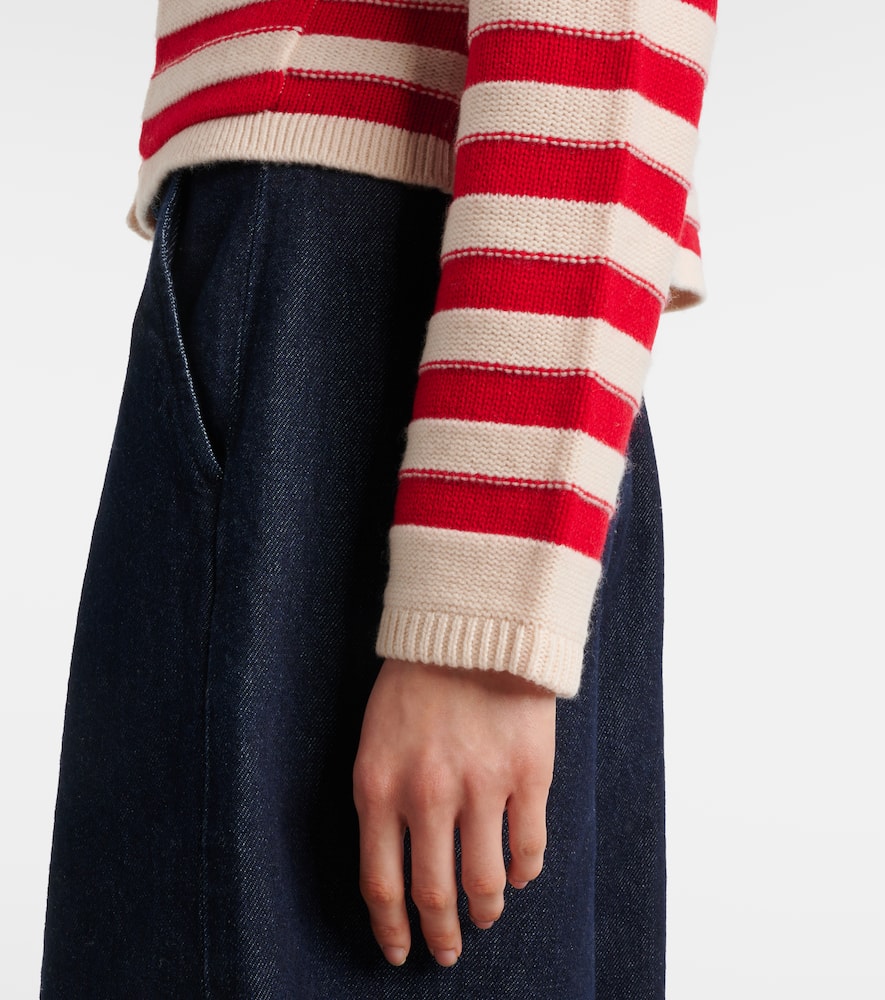 Jardin Des Orangers Wool And Cashmere Cardigan In White