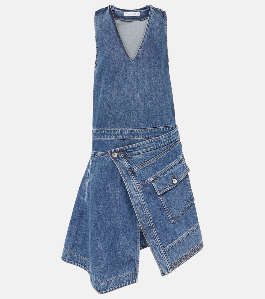 Denim wrap dress