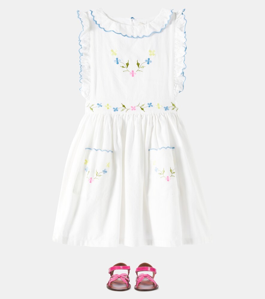  The New Society The New Society Hermione Embroidered Cotton Baize Dress 