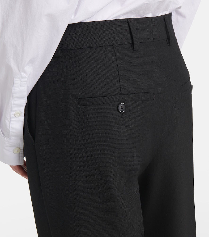 Totême Mid-rise Straight Pants In Black