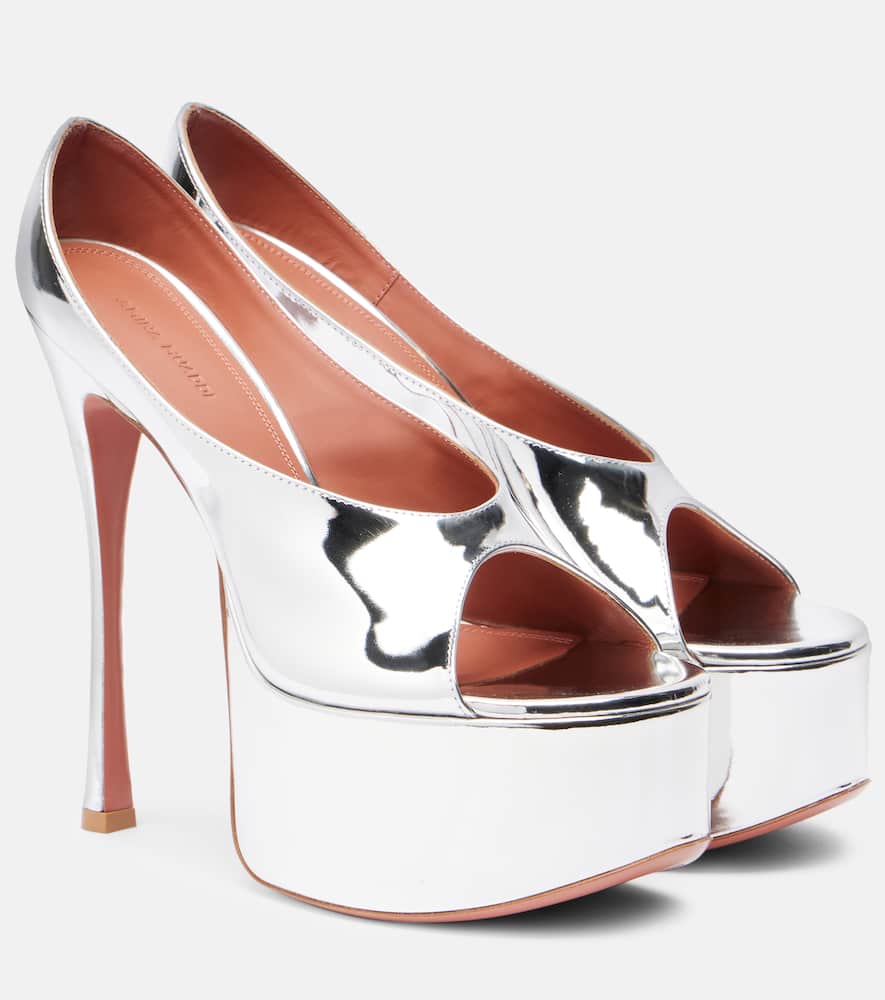 Anok 155 patent leather platform pumps
