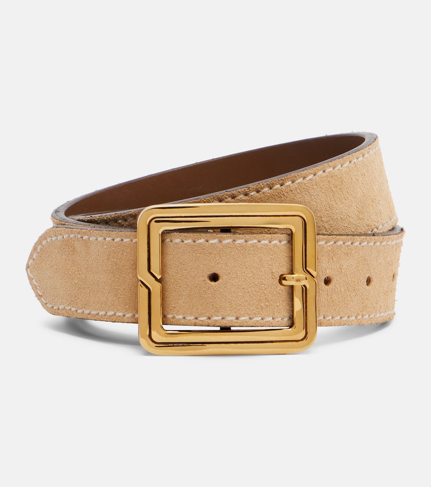 Etro Suede Belt In Gold