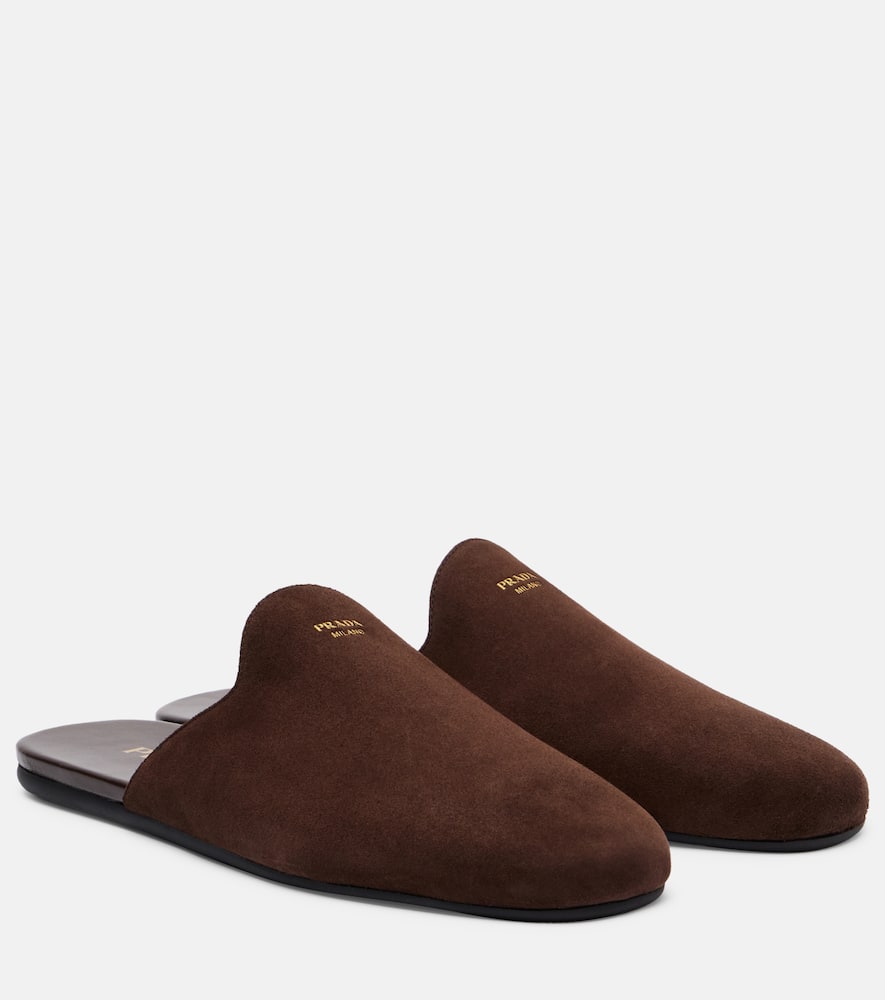 Suede mules