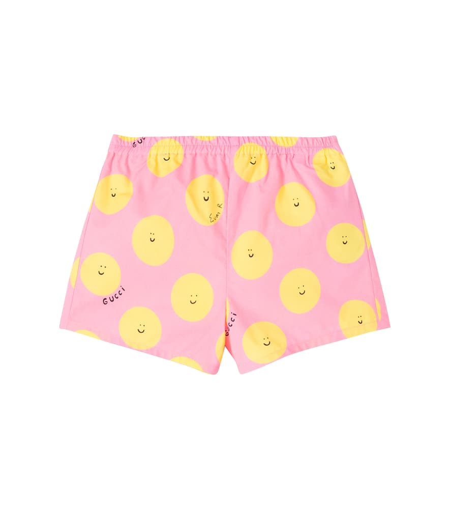 Gucci X Euan Roberts Baby Cotton Shorts In Pink