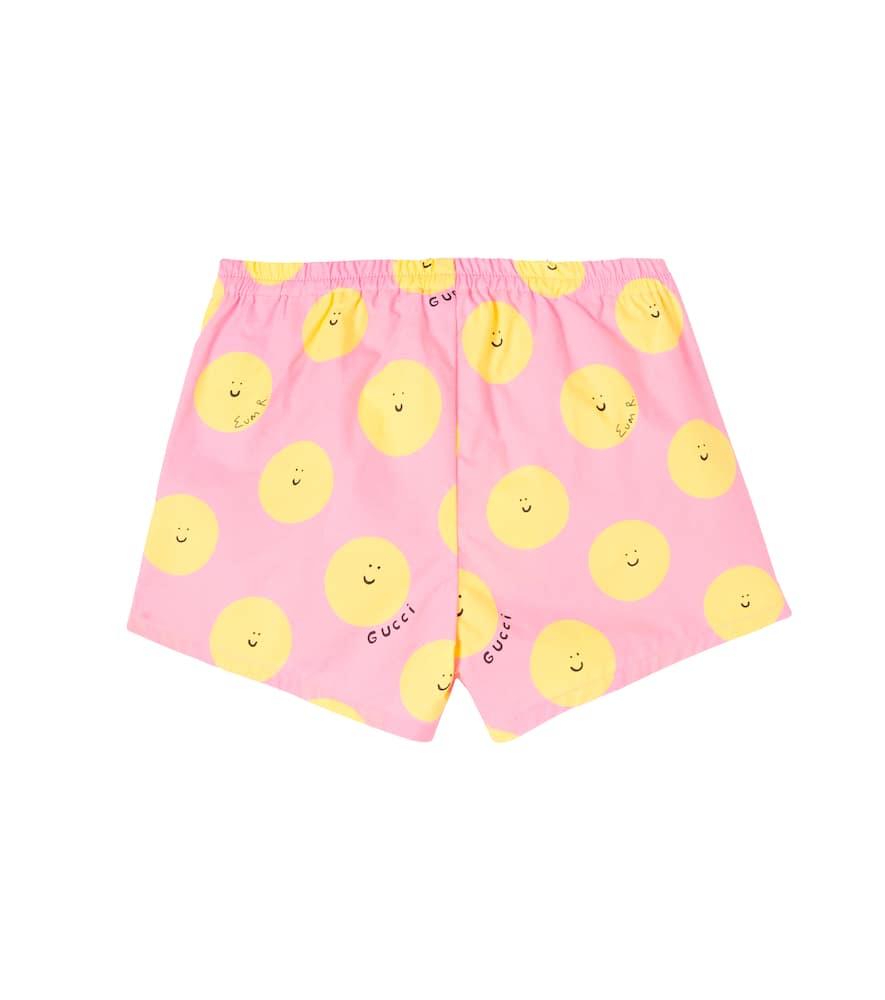 Gucci X Euan Roberts Baby Cotton Shorts In Pink