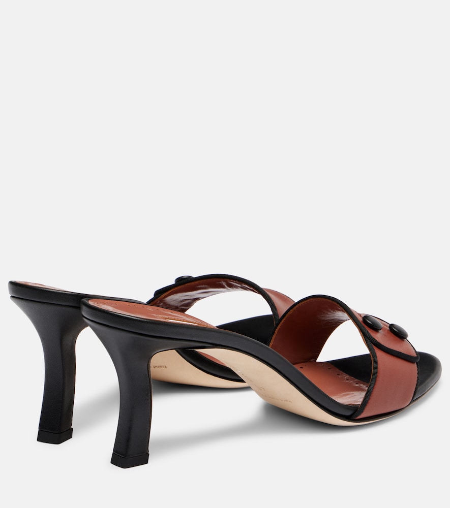  Manolo Blahnik Manolo Blahnik Pantoletten Muluka 70 Aus Leder 