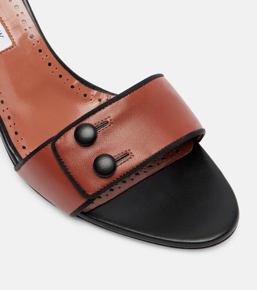  Manolo Blahnik Manolo Blahnik Pantoletten Muluka 70 Aus Leder 