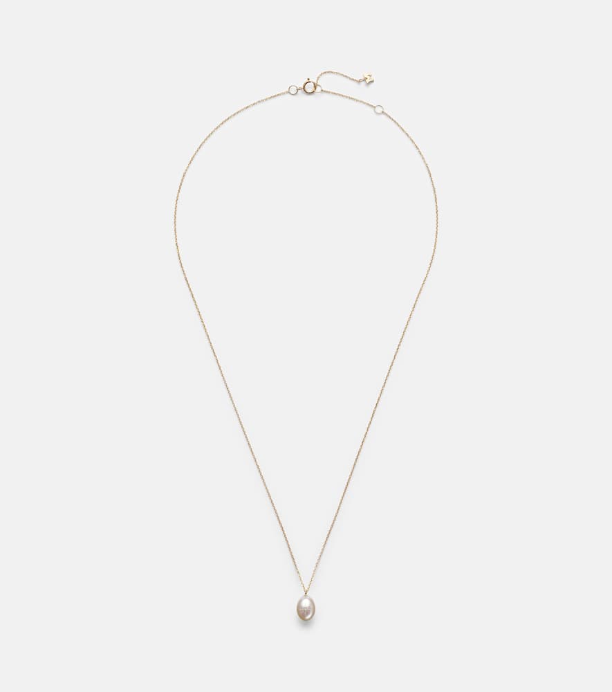 Mateo 14kt Gold Pendant Necklace With Pearl And Diamond