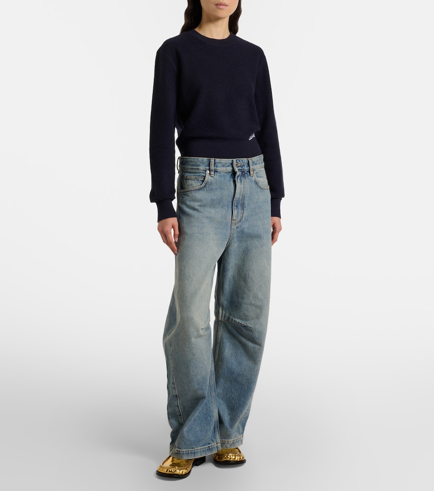 Anagram Barrel-Leg Jeans